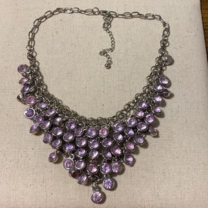 Beautiful purple fashion necklace